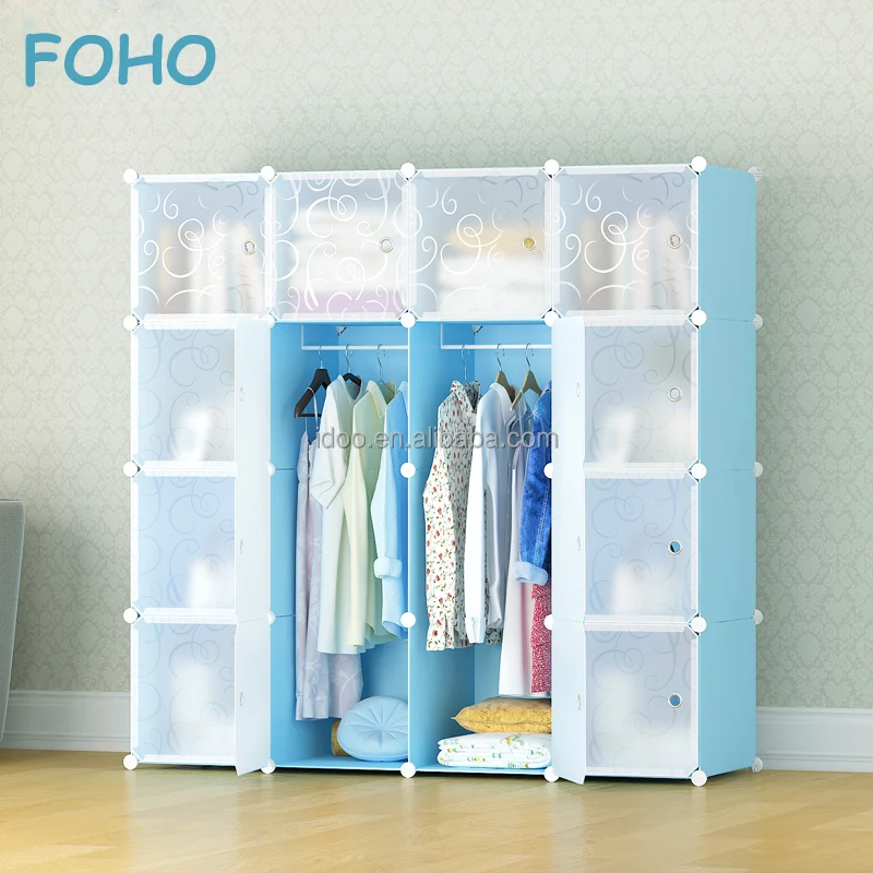 Baby Plastic Wardrobe Cabinet Modern Design Bedroom Furniture Kids