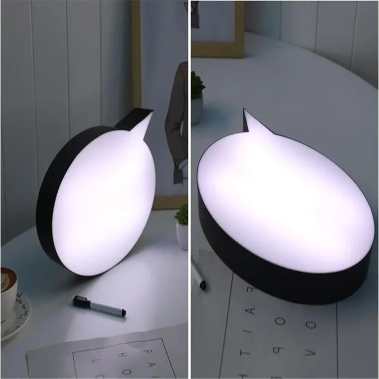 
Hotsale led Writable Speech Bubble Light box 
