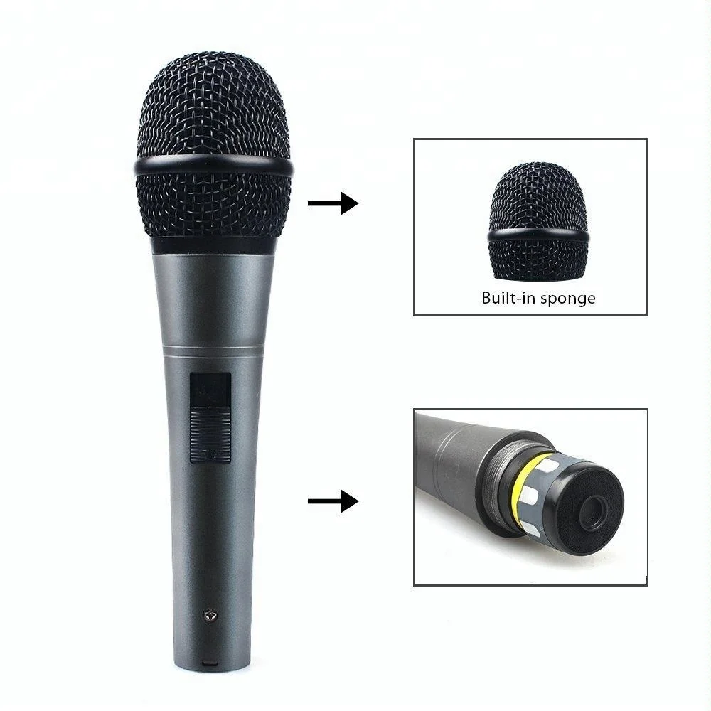 

MAONO Professional Dynamic Cardioid Wired Microphone, Gray/ black