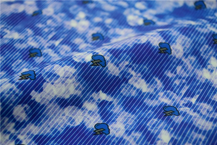 Skygen Plain Weave Soft 100 Cotton Striped Cloud Print Fabric Buy Cloud Print Fabric,100
