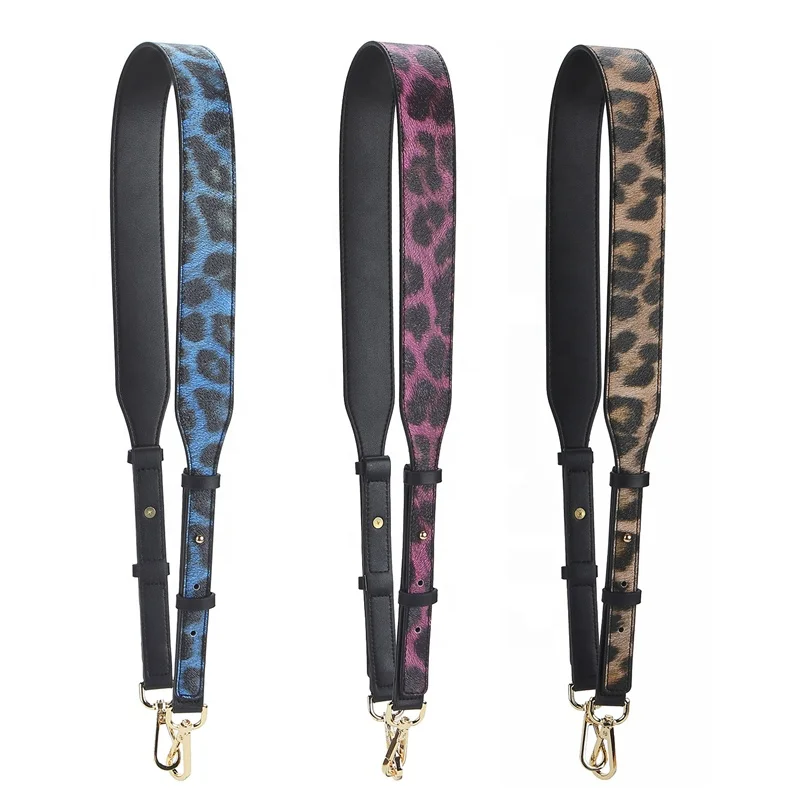 

Meetee B-S228 Leopard Printslung Strap Adjustable Wide Shoulder Strap Handbag Accessories