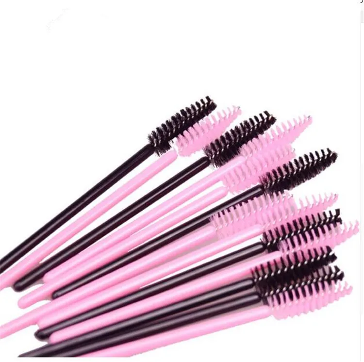 

Wholesale Eyelash Extension Mascara Wand Disposable Pink Eyelash Brush, White;pink;blue;rose red;black