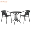Online sale round table stacking contemporary iron mesh metal patio dinning furniture set