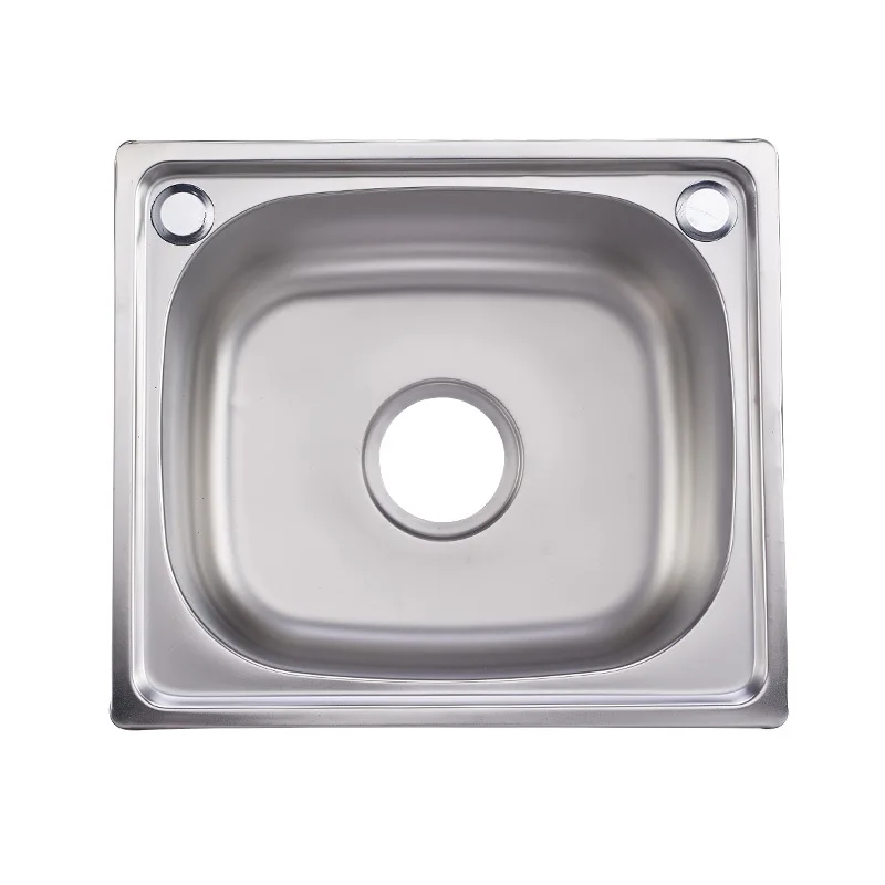 
4237 Sanitary ware single bowl corner sink stainless steel for kitchen with drainboard 