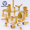 Green Valves Sharkbite style lead free brass push fit fittings for pex pipe copper pipe