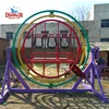 Thrilling game!! Amusement theme park rotating space ride human gyroscope