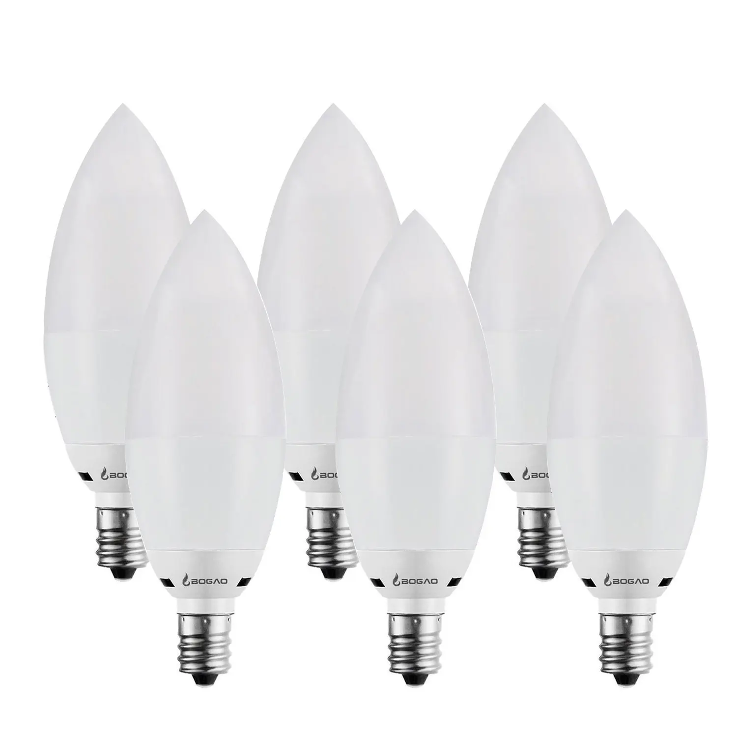 Buy Bogao E12 7 Watt Candelabra LED Bulbs Dimmable 70 Watt Light Bulbs ...