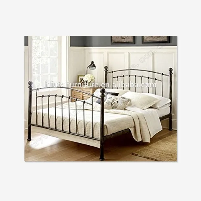 iron double cot