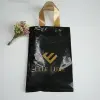 Recyclable custom print soft loop shopping handle gift packaging plastic bag