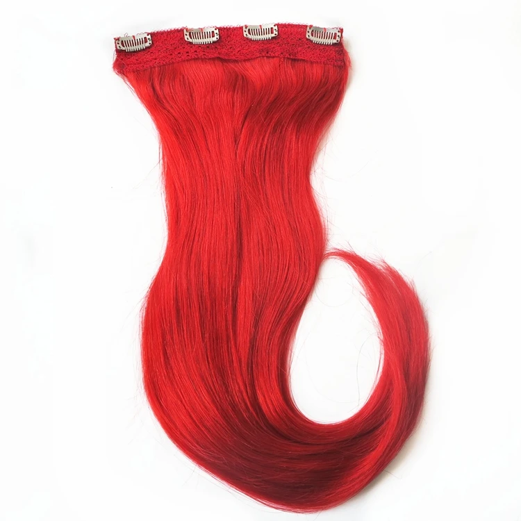 

XUCHANG HARMONY 1 pack 20inch-22inch 80grams double drawn 4 clips quad triple weft one piece clip in human hair extensions