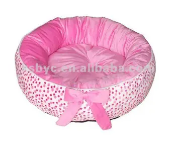 pink pet bed