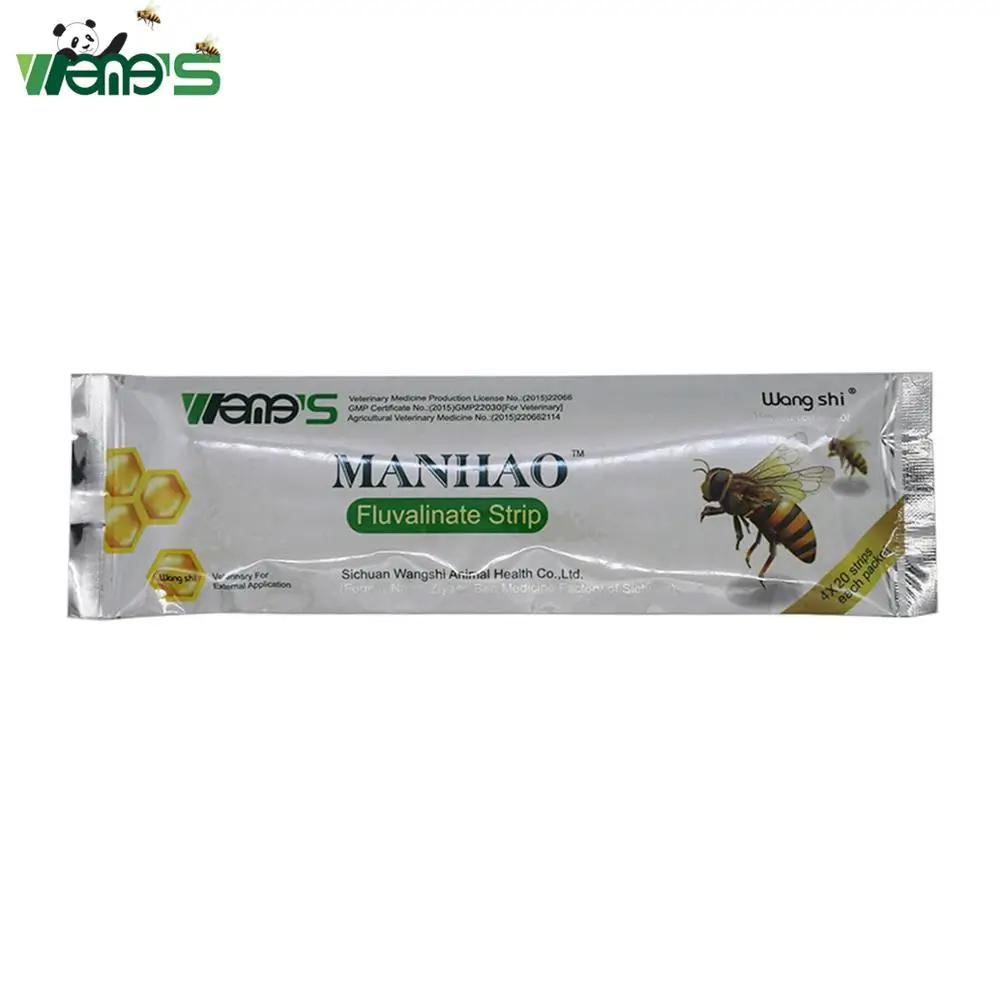 
wangshi Manhao fluvalinate strips bee varron mites control pests killer medicine bee keeping manufacturer 