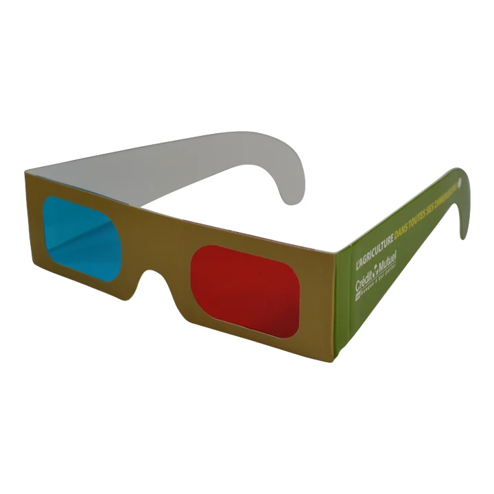 Personalized Custom Red Blue Cyan Paper Anaglyph 3d Glasses - Buy ...