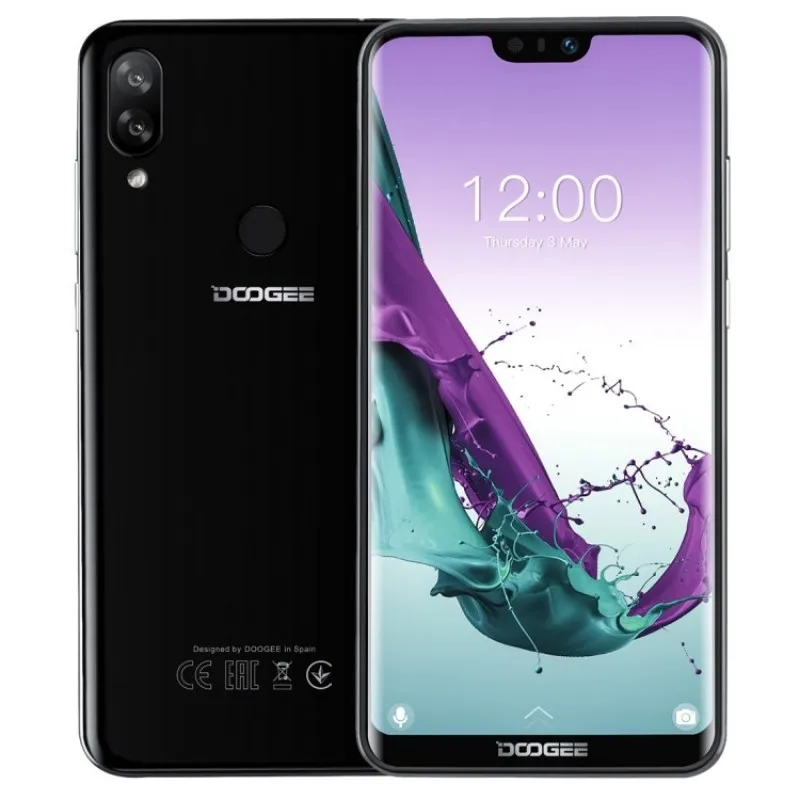 

2019 new arrivals DOOGEE N10, 3GB+32GB Dual Back Cameras, Face ID & Fingerprint Identification, 5.84 inch Notch Screen phone