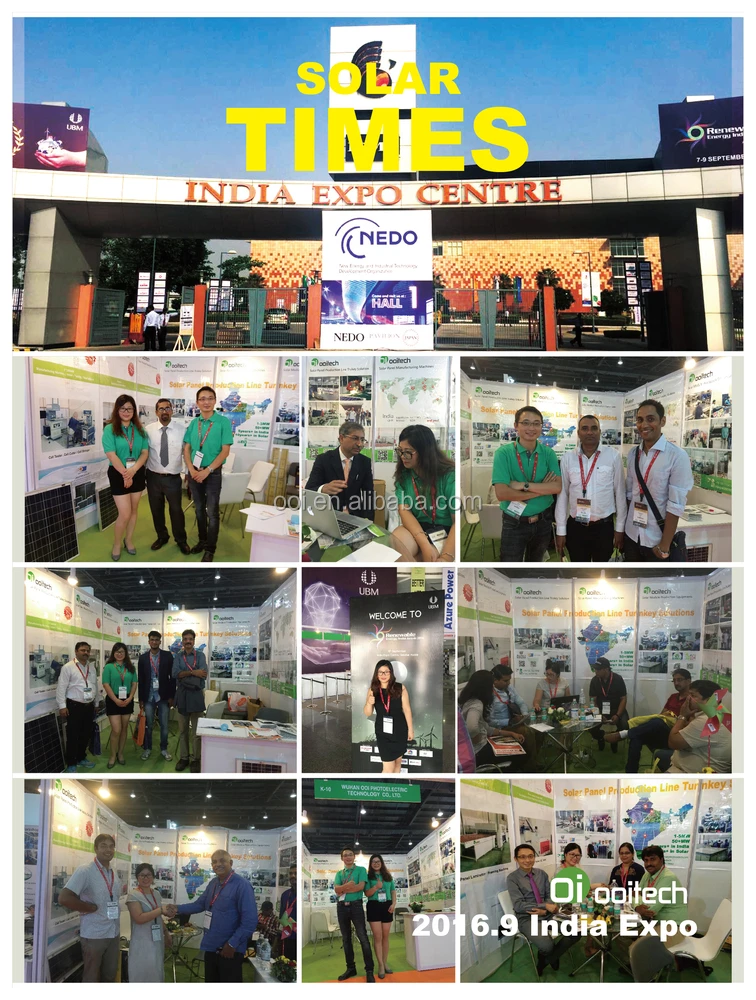 
Ooitech turnkey solar 100mw production line 