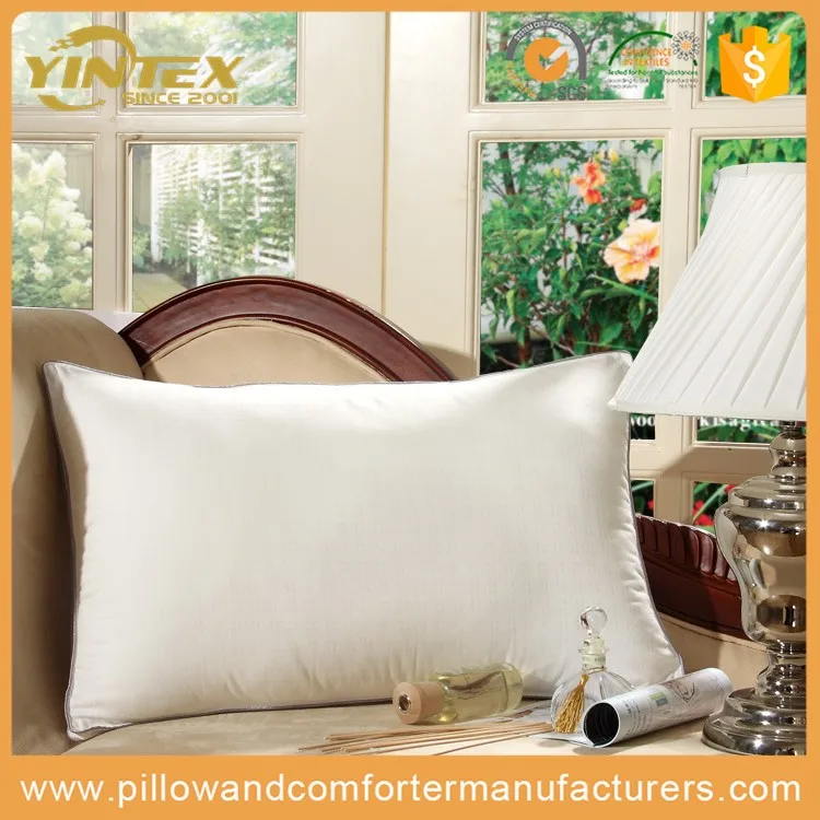 Luxury Hotel Polyester Microfiber Stuffing Pillow Cheap Wholesale Bed