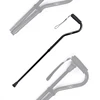 KingGear Custom Single Base Solid Aluminum 3-section Fold Adjustable Offset Walking Canes Stick For Eldly Old