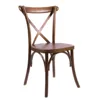 ZY00430 wholesale Beech or Oak wedding dining wooden cross back chair