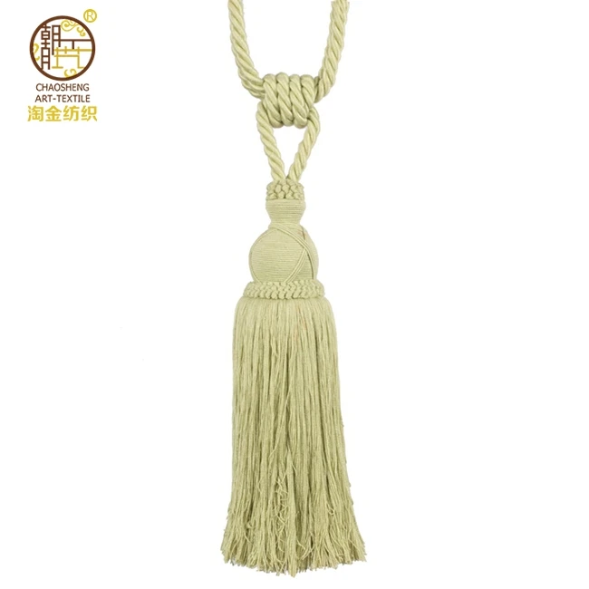 
Different Colors Cotton Curtain Accessories Tassel Tieback 