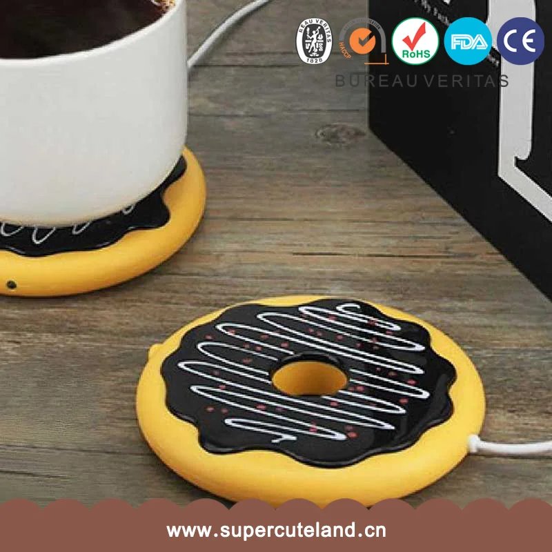 

2017 SUPERCUTE donut shape USB cup warmer, N/a