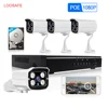 Loosafe hd 1080p outdoor p2p ipc ip camera poe kit camera 4ch with 4tb hard drive
