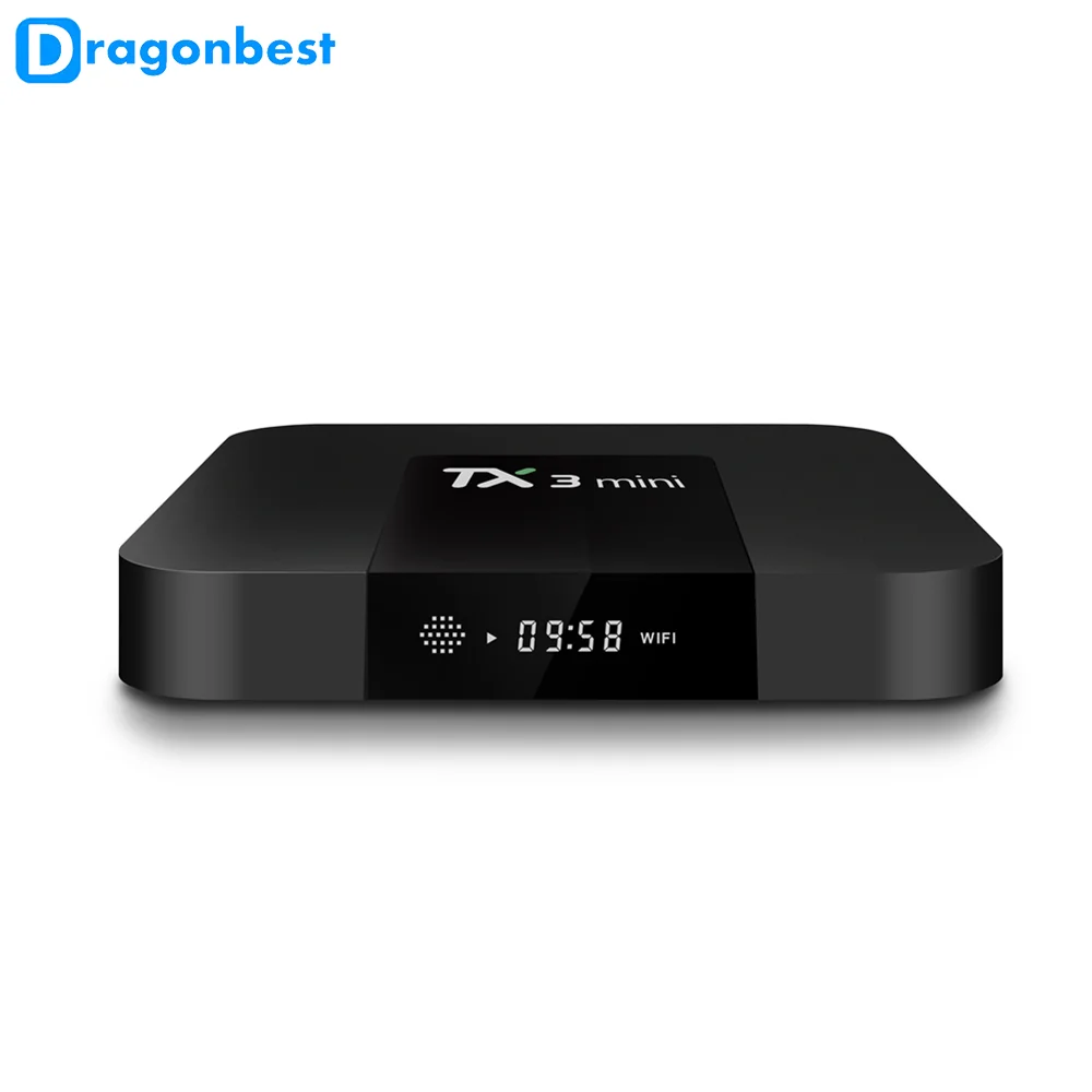 

[ Amlogic S905W ] Android 7.1 TV BOX TX3 MINI 1g 16g smart tv box with KD player 17.3 Quad Core 3 in 1 av port