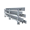 Three rows durable football stadium bleacher seats