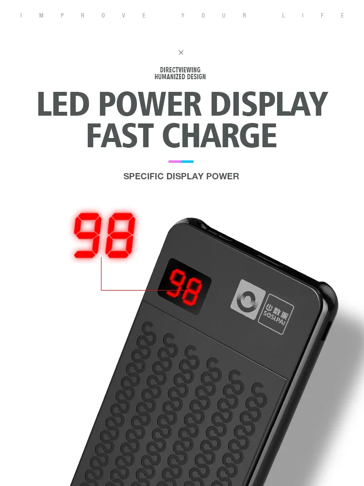 High feedback for iphone power banks 10000mah non-slip slim universal mobile power banks - ANKUX.COM