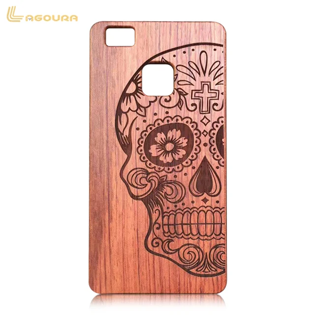 

Wholesale Craved Wooden PC Phone Case for Huawei P9lite