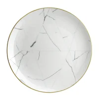 

Gold ceramic marble charger plates for restaurant