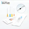Blunt tip cannula needle threaded syringe