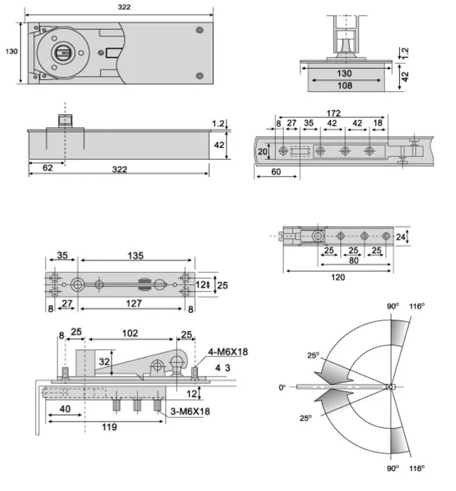 Ss 84 Double Swing Door Hydraulic High Quality Floor Spring Double Action Floor Spring Hinge Buy Double Action Floor Spring Hinge Glass Door Double