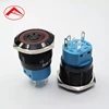 22mm locked push button switch,rgb led push button switch,tri-led push button switch