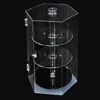 Wholesale Clear Crystal Lucite Bakery Storage Cabinet Plexiglass Rotating Display Bin