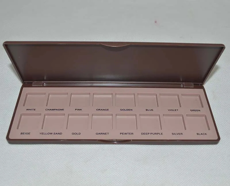 Factory Direct Wholesale Matte Color Square Pan Empty 16 Palette Empty