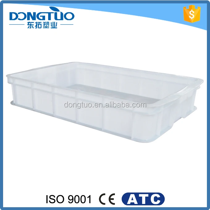 700*465*345mm Large Plastic Crate With Lid Durable Plastic Collapsible