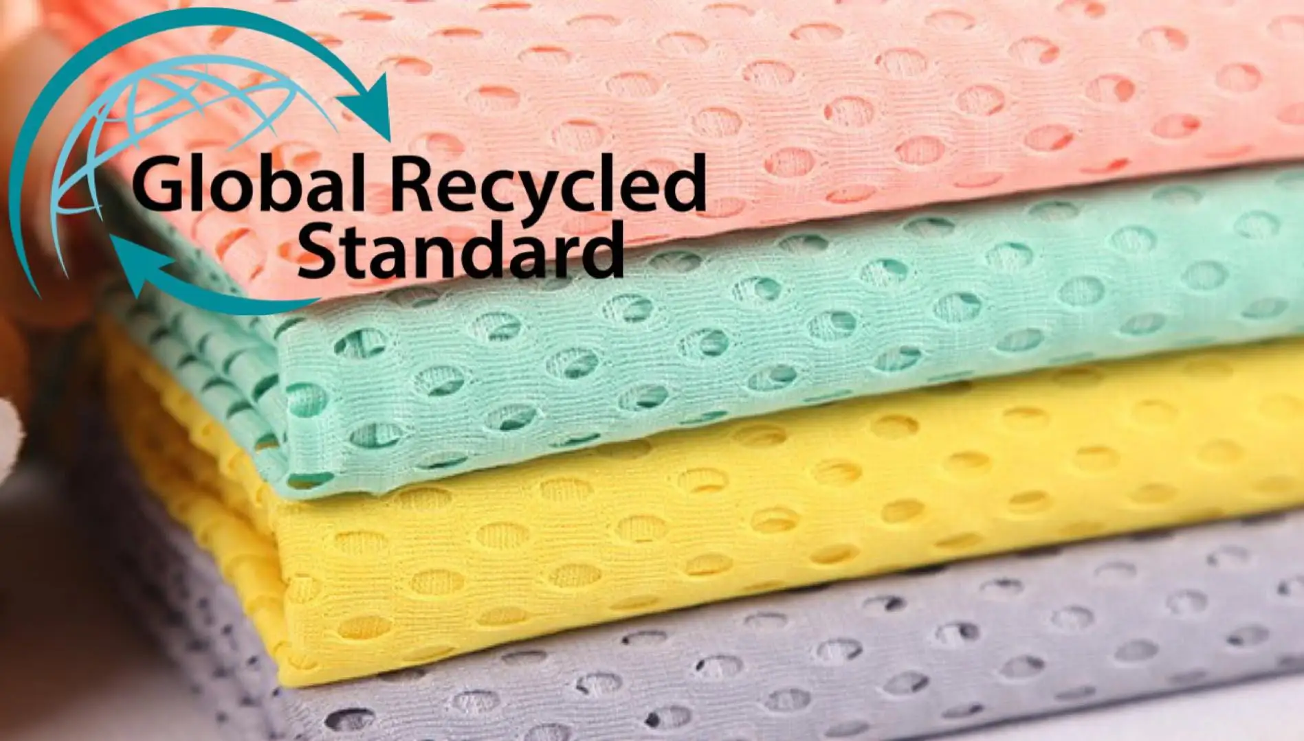100% Recycled Repreve Polyester Mesh Fabric Plastic Bottles For Lining