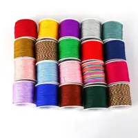 

23 Colors 50m Dia 0.8mm Nylon Cord Thread Chinese Knot Macrame Cord Bracelet Braided String DIY Tassels Beading String Thread