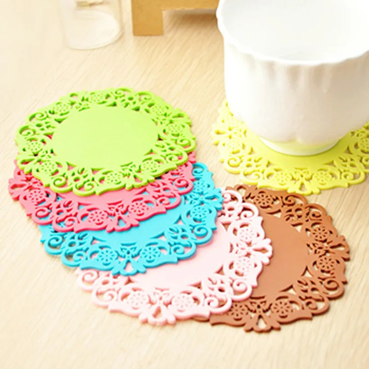 

L11 Hollow Silicone Coasters Heat-resistant Placemat
