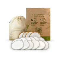 

Reusable Cotton Rounds New Upgraded 3 Layers Organic Bamboo Cotton Washable Cloth With Pads