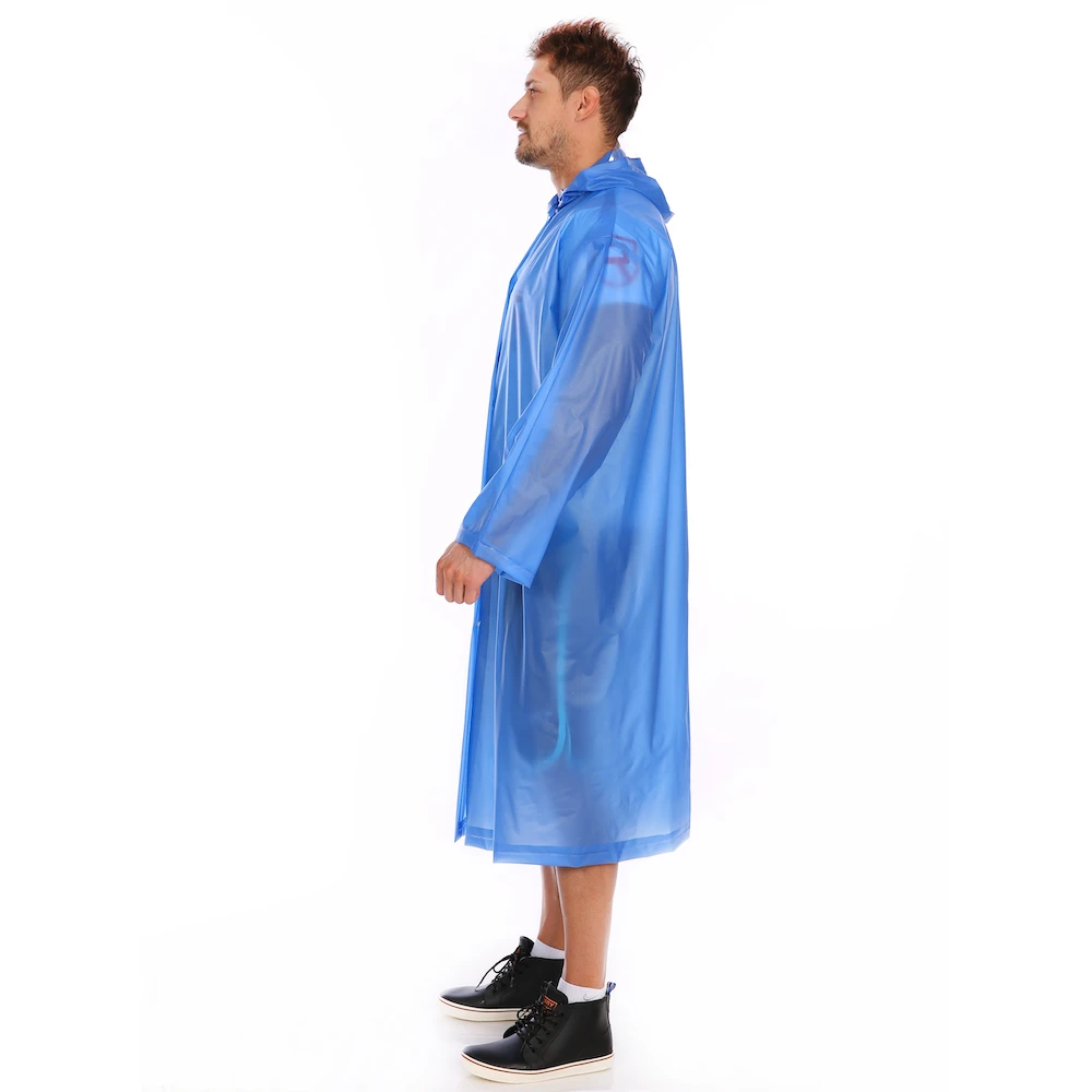 Fashion Women Men Transparent Fabric Poncho Portable Light Raincoat Not Disposable Rain Coat For Adult Tour Pvc Raincoat