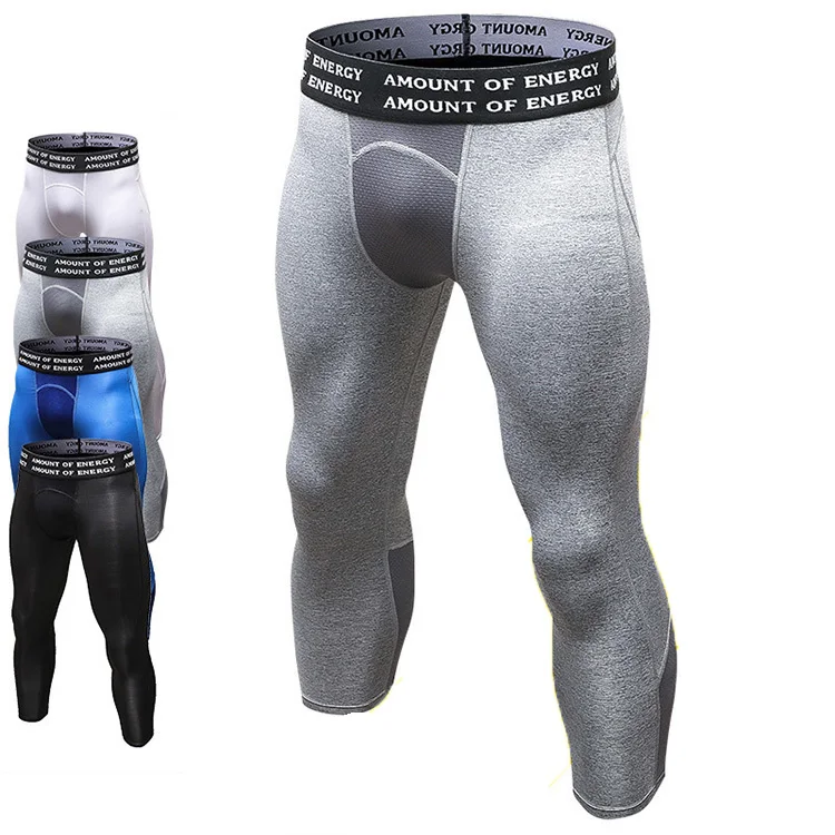 

Fitness Activewear Wholesale Leggins Para Hombre Legging Gym Mens Compression Pants 3/4 Tights