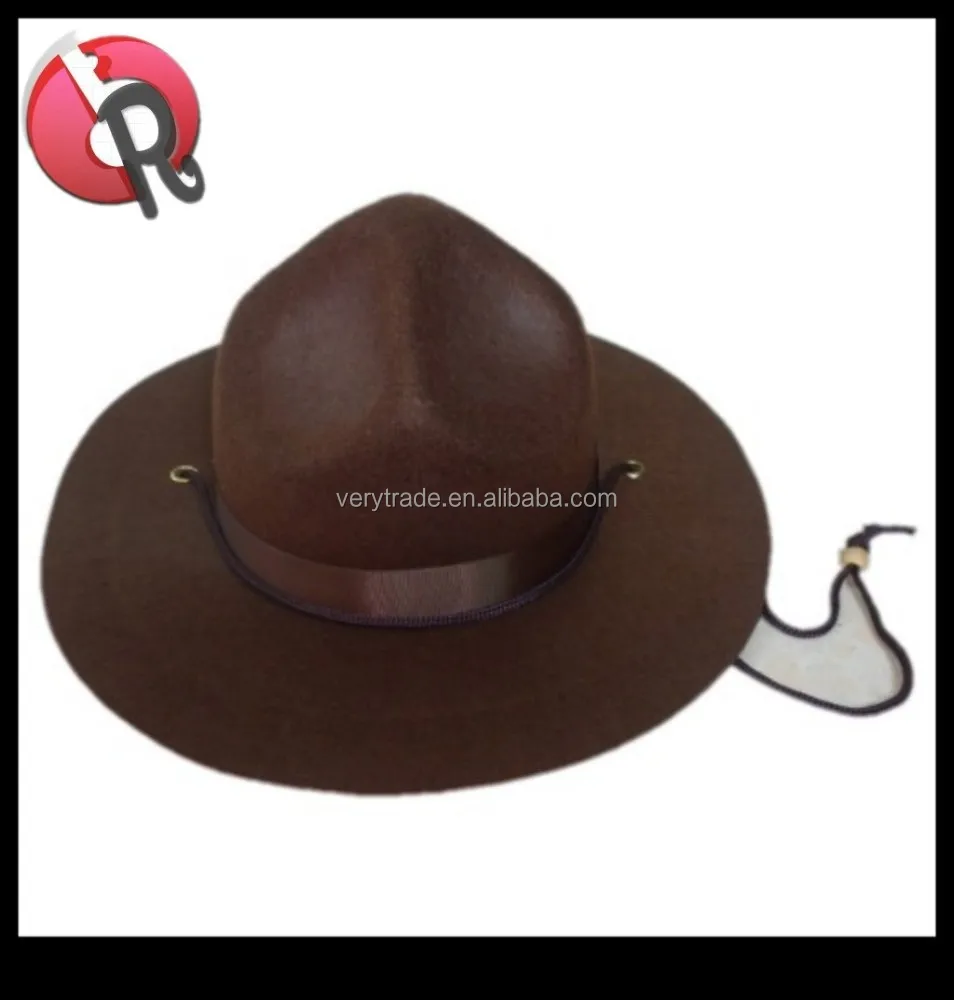 wide flat brim cowboy hat