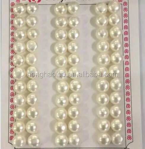 

8.0-8.5mm AAA Freshwater Oyster Pearl Semi-Diamond Pearl 33 Double / Bread Beads