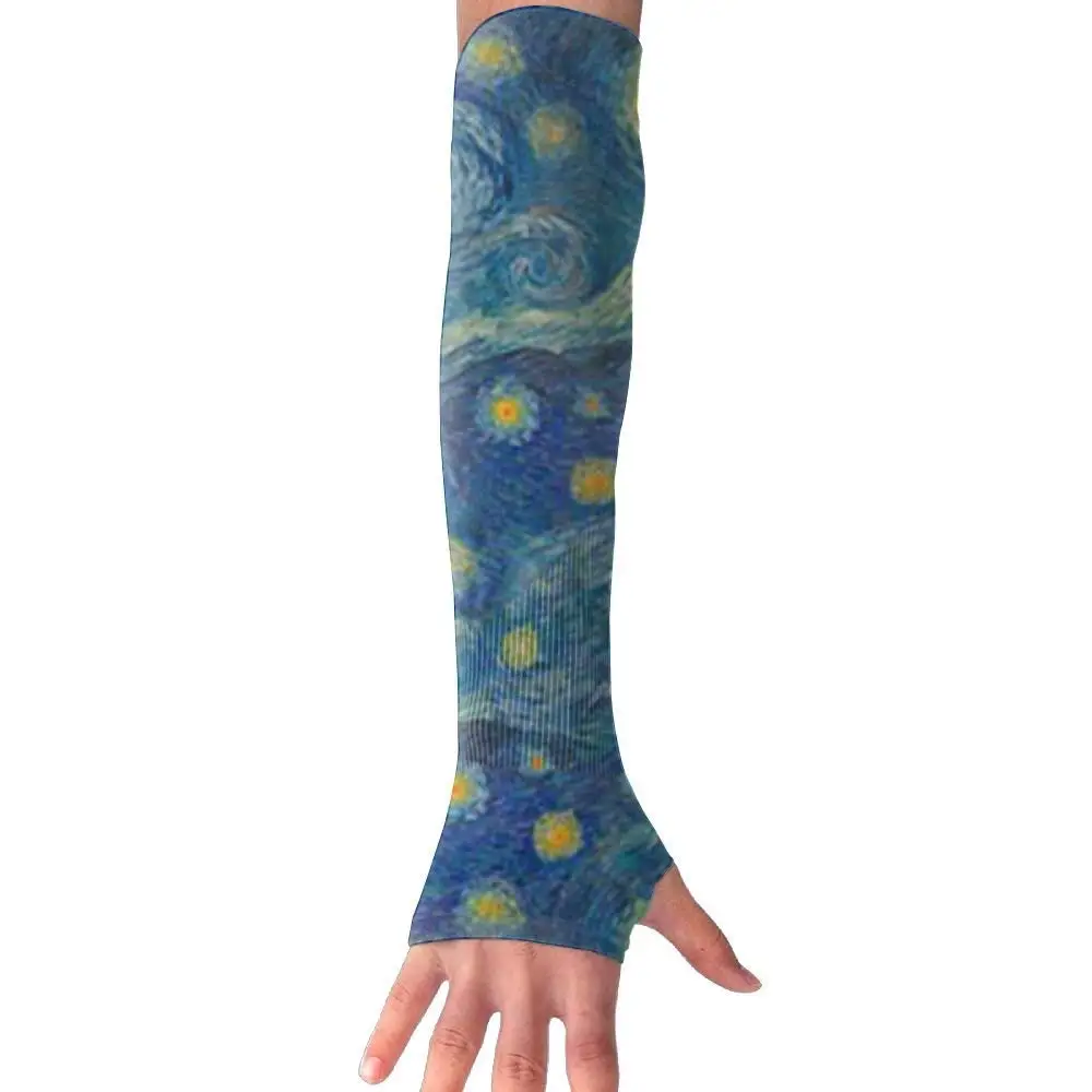 DCJHGN NEW Starry Night UV Protection Cooling For Men Women Running Golf Cycling Driving Protective Gloves