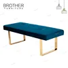 Hot Sale stainless steel frame upholstered bed end ottoman bench