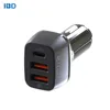 Korea Best Brand New IBD 3 in1 cell phone ev qc 3.0 car chargers with type c