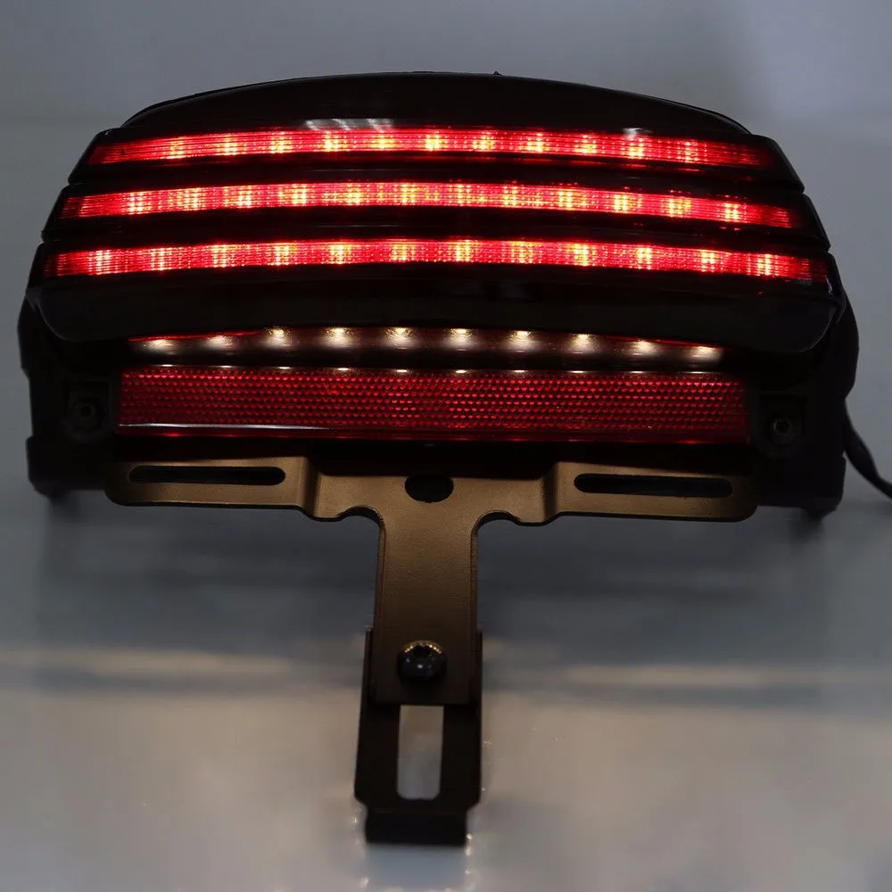 Tribar Fender Led License Plate Tail Light With Mounting Bracket For