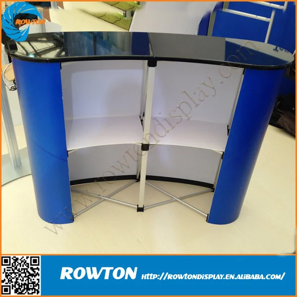 Trade Show Booth Magnetic Curved Pop Up Counter Portable Exhibition Trade Show Booth Magnetic Curved Pop Up Counter Portable Exhibition