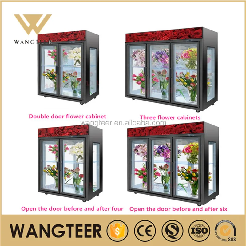 Refrigerator Showcase Machine Fridge Chiller Flower Display Cooler